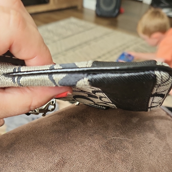 Coach Black and Grey Wristlet - Picture 10 of 11